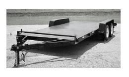 Car hauler built with a metal deck